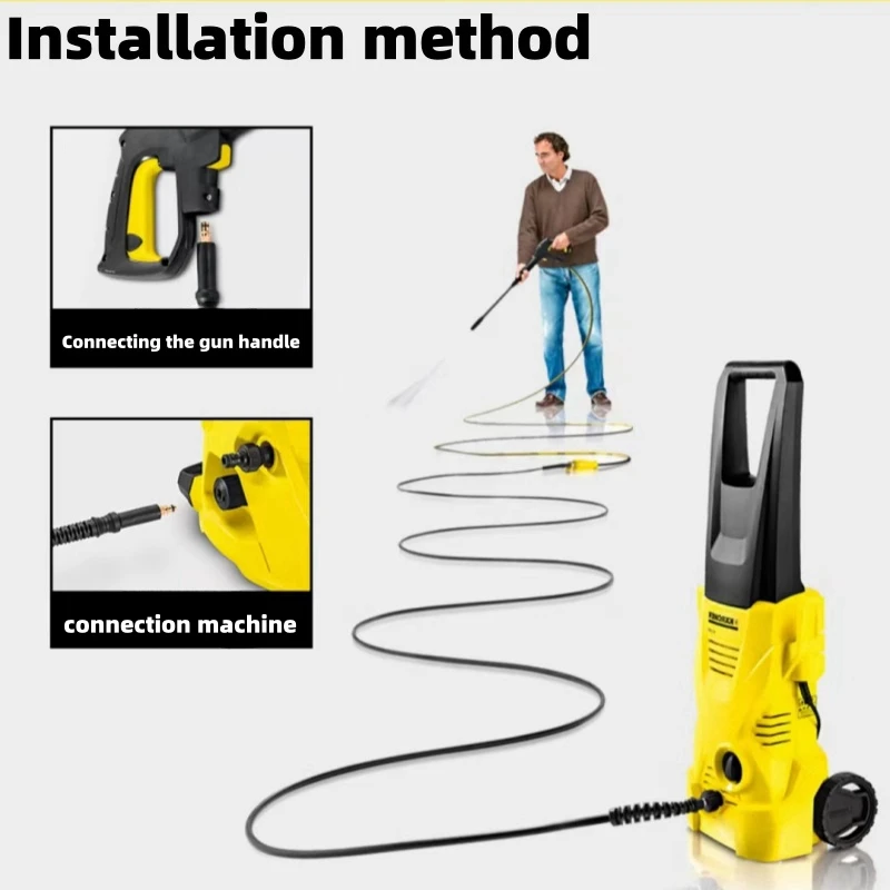 High Pressure Car Washing Machine Hose, Karcher K2K3K4K5K6K7 Series High Pressure Car Washing Machine Water Pipe Garden Cleaning
