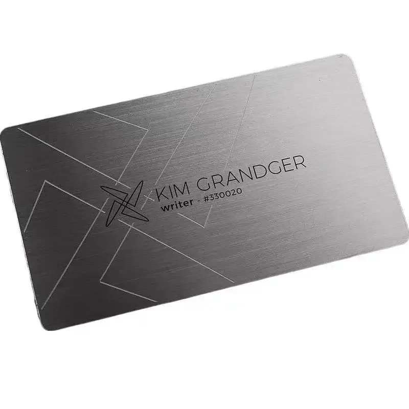 Acero inoxidable Vip personalizado Metal arte popular diseños personalizados recuerdo regalo tarjeta de visita regalo con logotipo de lujo personalizar en blanco