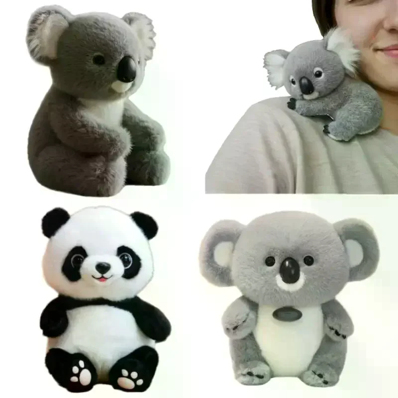 Coala bonito brinquedo de pelúcia macio animal de pelúcia boneca que imita movimentos naturais suporte emocional cura presente para todas as idades