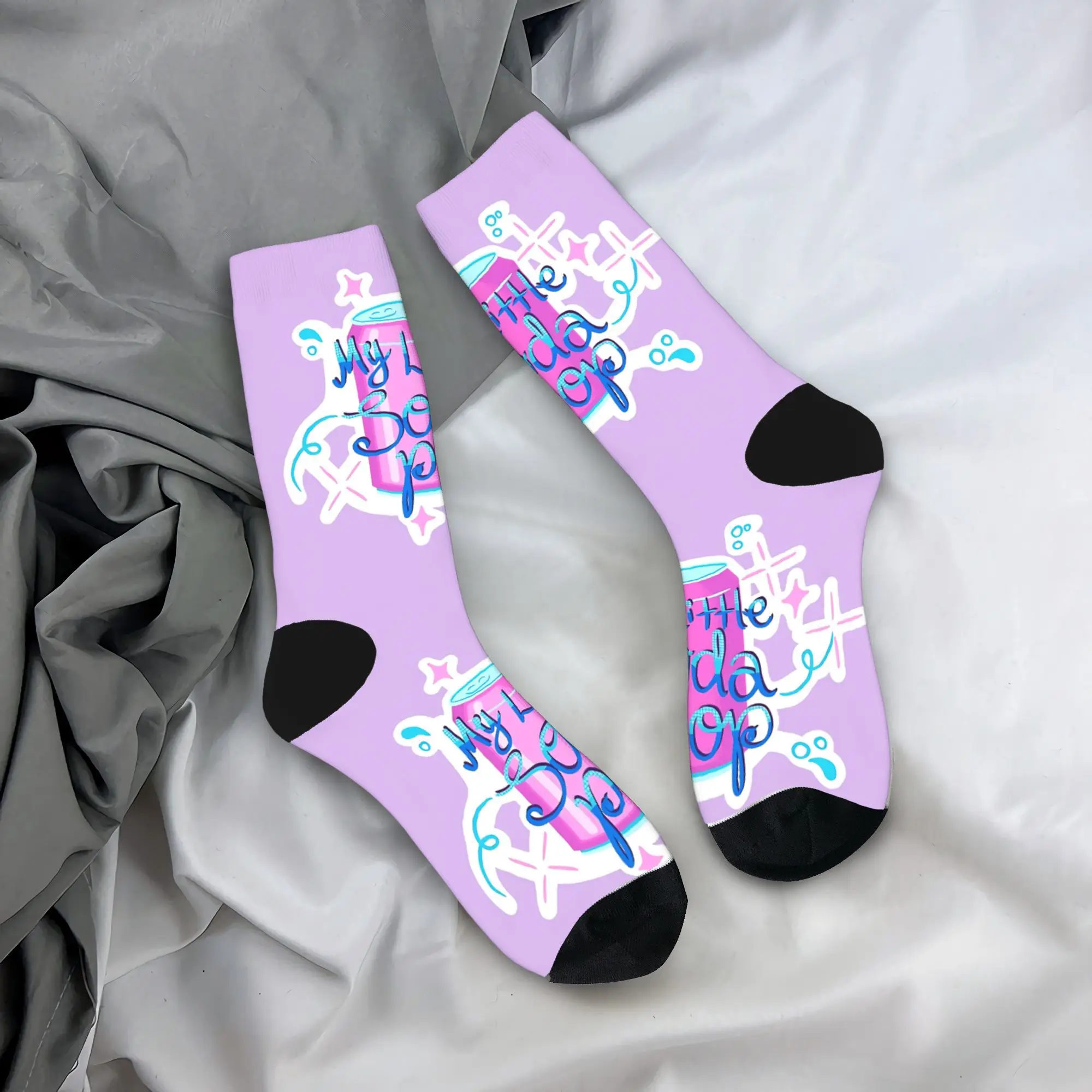 

Детские носки Saja KPop Demon Hunters Chibi Art, чулки в стиле ретро, мужские высококачественные носки для скалолазания, осенние нескользящие носки на заказ