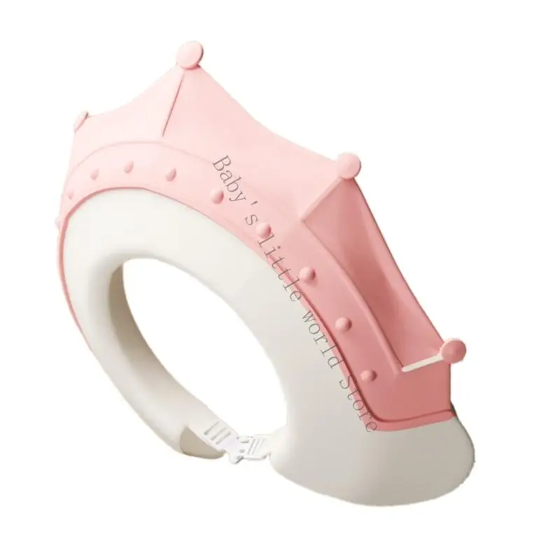 Gorro ducha infantil ajustable, Protector oídos suave para baño bebé cómodo y seguro B2EB