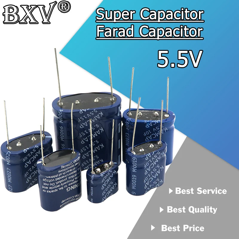 1PCS New Super Capacitor Farad Capacitor Combination Type 5.5V 0.5F 1F 2F 3.5F 4F 5F 7.5F 10F 15F