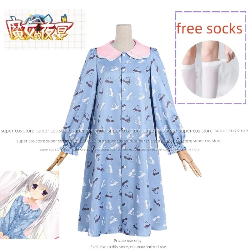 LQAnime Galgame SABBAT DER Hexe Cosplay Ayachi Nene Kostüm Sommer Japanische Cartoon Schlaf Kleid Hause Sleepshirt Angepasst