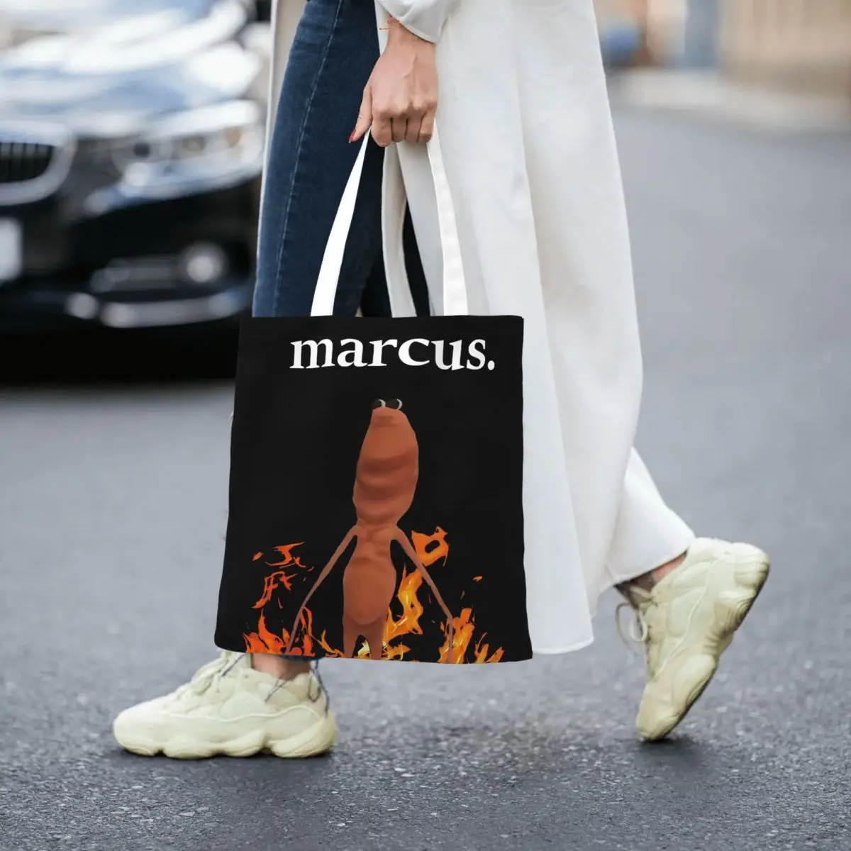 حقائب يد كلاسيكية للجنسين من ماركوس ذا وورم، حقيبة بقالة ذات سعة كبيرة لحقائب اليد