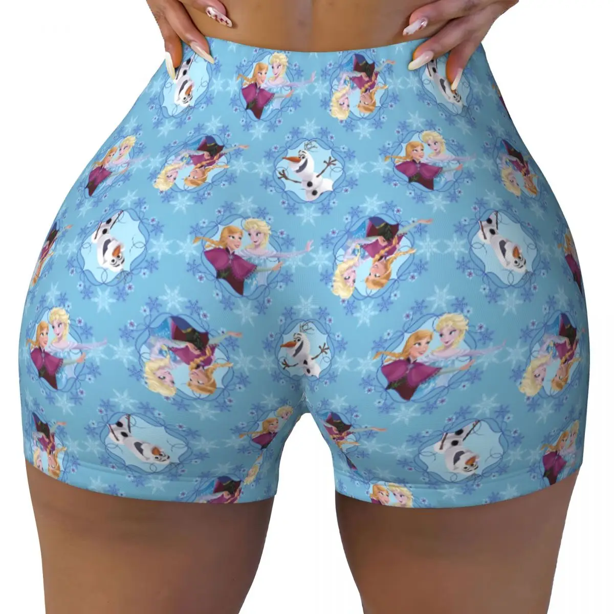 

Custom Anime Frozen Movie Hot Workout Running Volleyball Shorts Women Gym Yoga Shorts