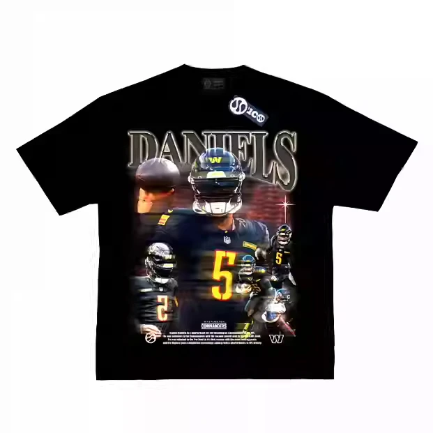 

Muc Rugby Nfl Star Obj Portrait Мужская и женская хлопковая футболка с принтом American High Street Heavy, топ в стиле ретро с небольшим вырезом