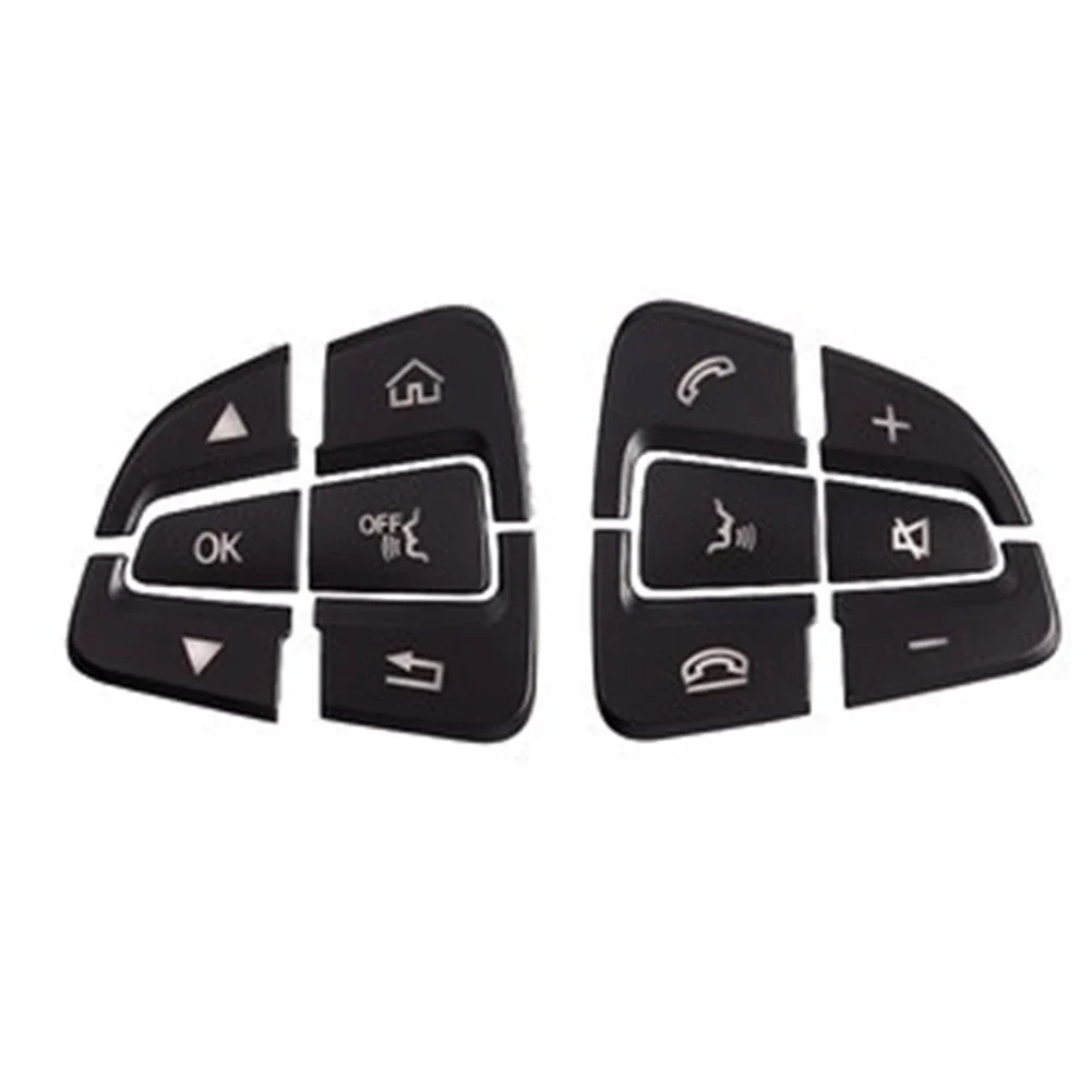 Twelve Custom Fit ABS Buttons Covers Designed for Mercedes For Benz Cars Compatibility with Model Years '15 '18