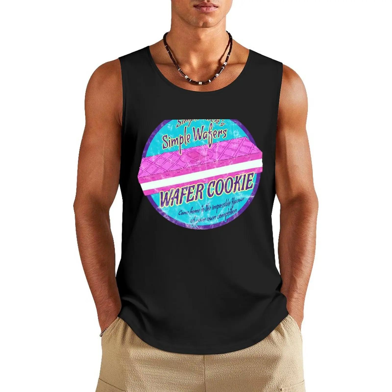 

Simple Rick Wafer Cookie Tank Top cool things gym t-shirts man clothing men