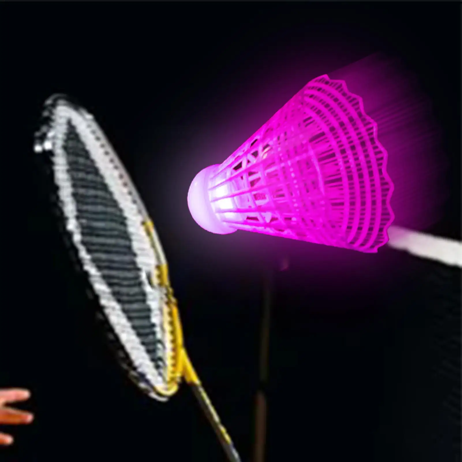 Led كرة الريشة 3 قطع يتوهج في الظلام Led كرة الريشة الريشة النايلون معدات التدريب المحمولة للأطفال البالغين الفناء الخلفي الشاطئ