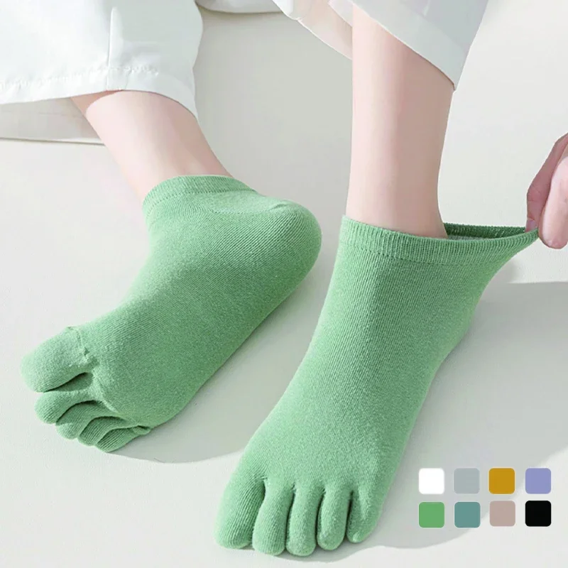 Frauen Fünf-Finger-Socken Baumwolle atmungsaktive elastische Knöchel kurze Socken lässig hochwertige Grils Socken weiche lustige Zehen sokken