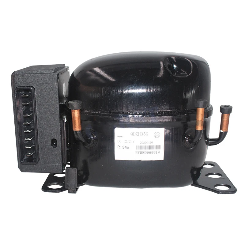 Qdzh35G Dc Compressor Car Refrigerator Air Compressor R134Ar600A12/24Vdc Series Car Refrigeration