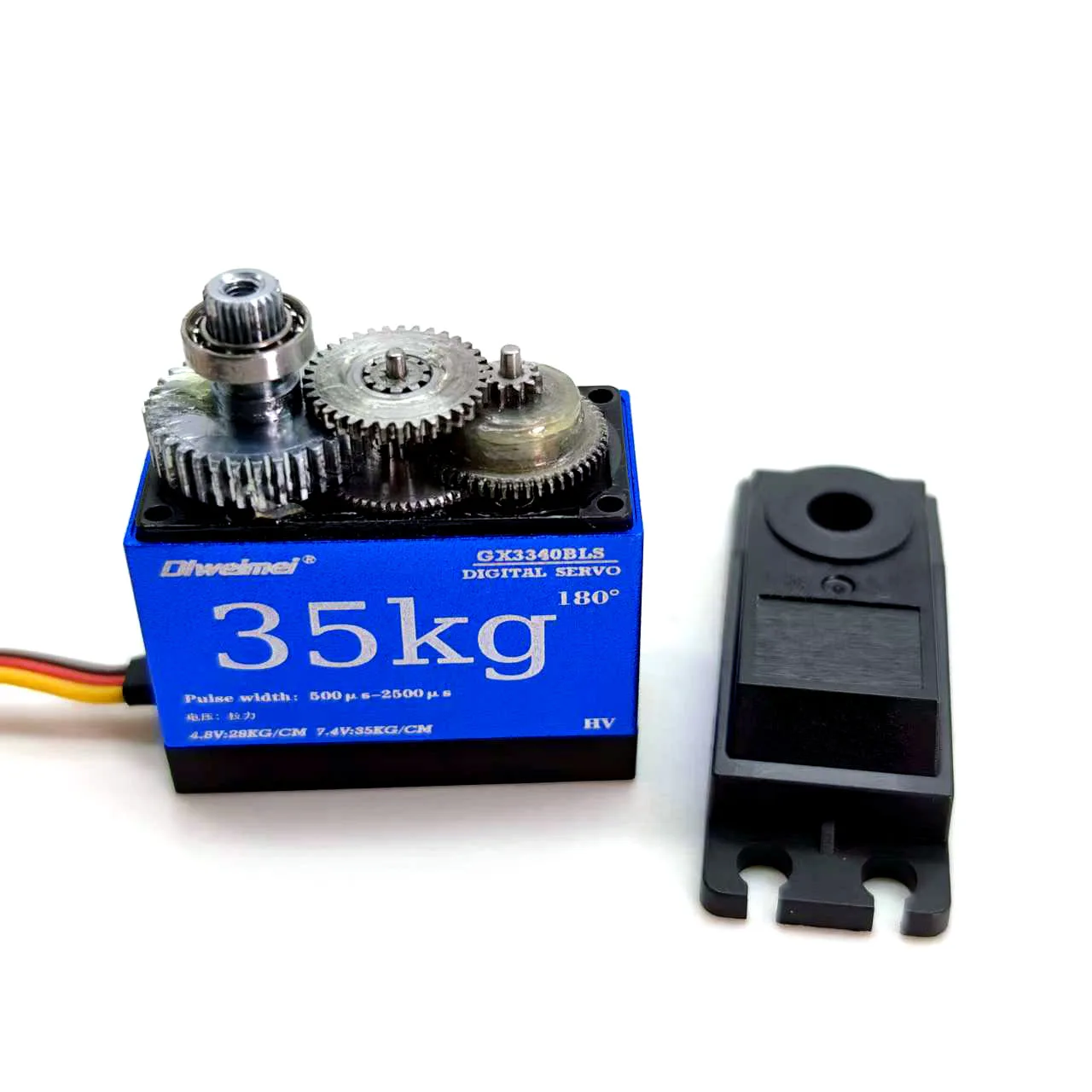 35KG デジタルサーボ 180/270 度、メタルギア高トルク 7.4V、ヘビーデューティー RC ロボット産業用