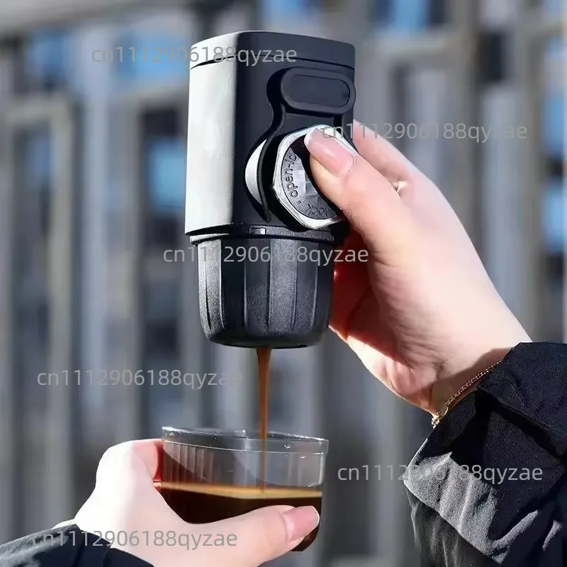Portable Hand Press Coffee Machine, Capsule Coffee, Small Espresso Machine for Home Travel