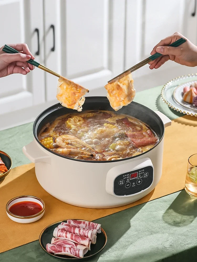 220V Multifunctional Electric Steamer 3 Layers Large Capacity Smart Cooking Pot with Timer for Home CDC
