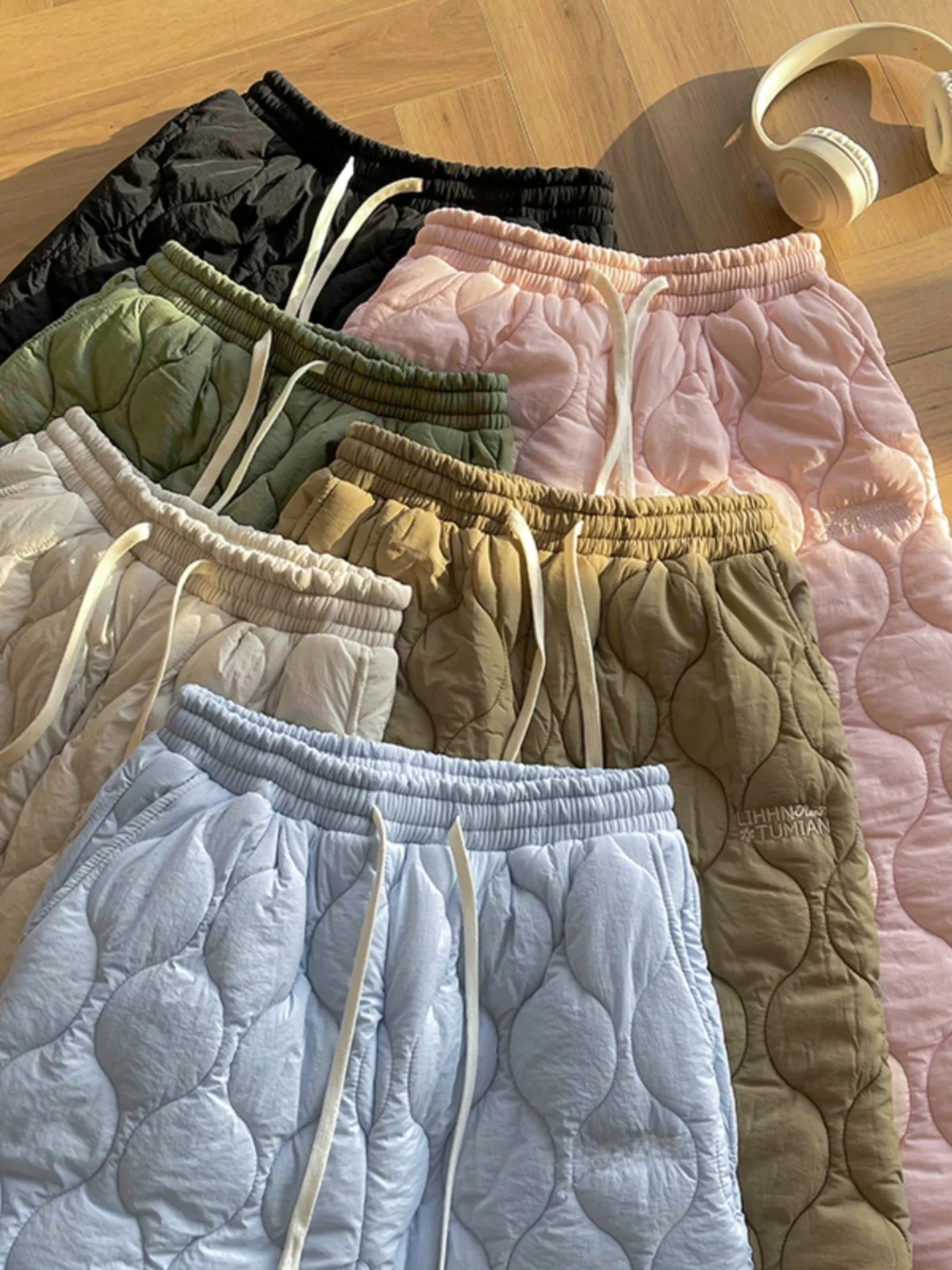 

Утепленные брюки из овечьего бархата для мужчин и женщин, зимние теплые повседневные брюки с широкими штанинами, верхняя одежда, хлопковые брюки, молодежная мода