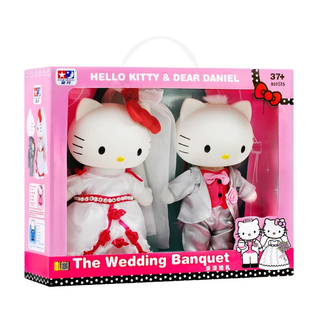 Original Hello Kitty Kawaii Cute Doll Dear Daniel The Wedding Banquet  Couple Lovers Pretent Anime Figure Wedding Suit Toys Gift - Action Figures  - AliExpress