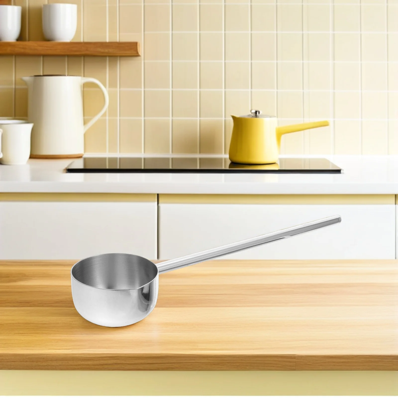 

2pcs Stainless Steel Ladle Long Handle Mini Size Precision Soup Sauce Oil Canning Cooking Heat Resistant Modern Kitchen