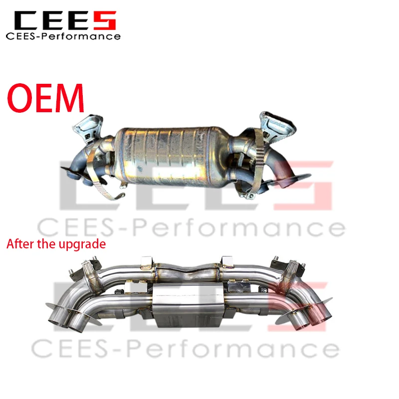 

CEES Catback Exhaust System for Porsche 911 992/992.1/992.2 TURBO S 3.0T 2019-2024 Stainless Steel Exhaust Pipe Muffler Escape