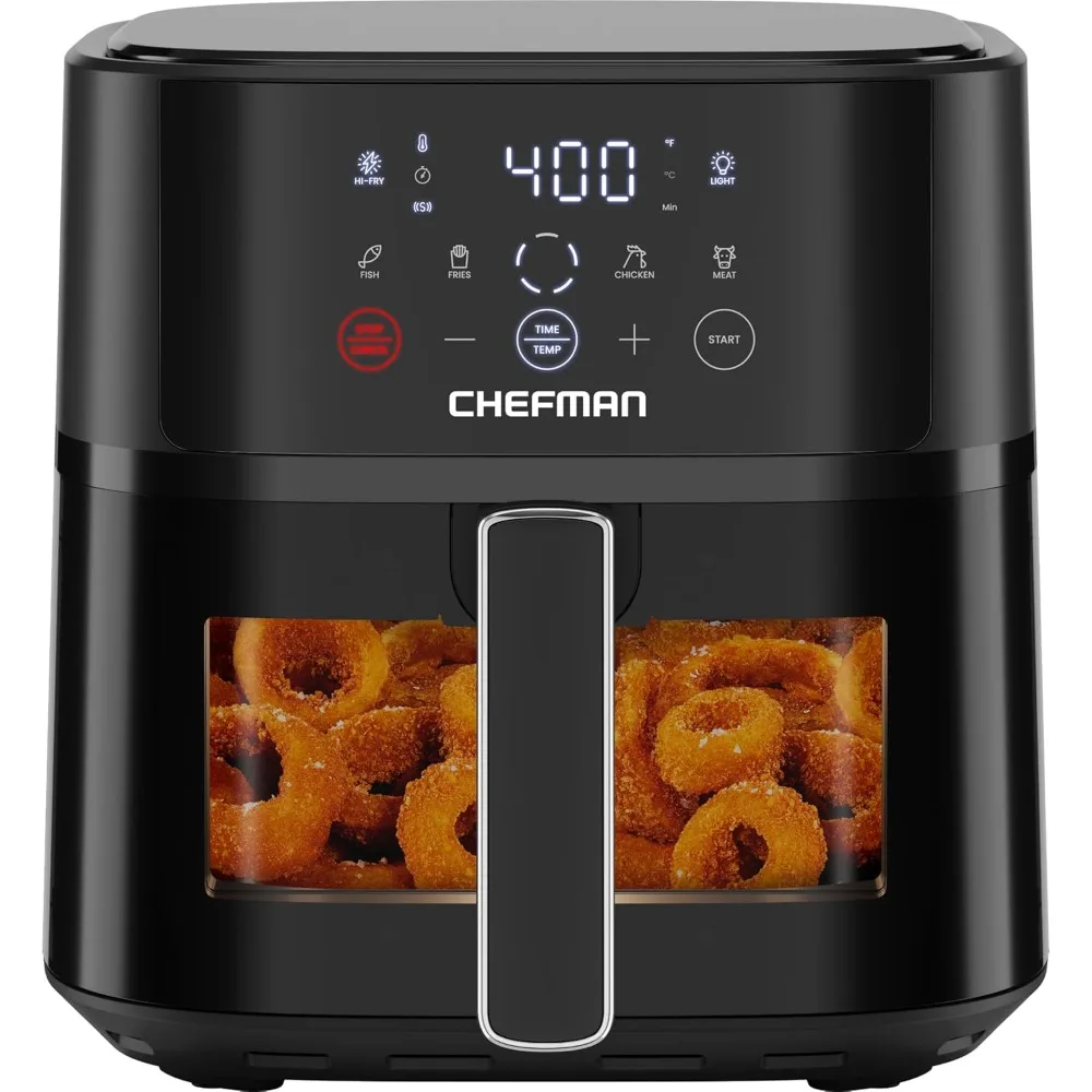 Air Fryer – 6 QT Compact Airfryer for Quick & Easy Meals, Features Hi-Fry Technology for Extra Crisp, Easy-View Window