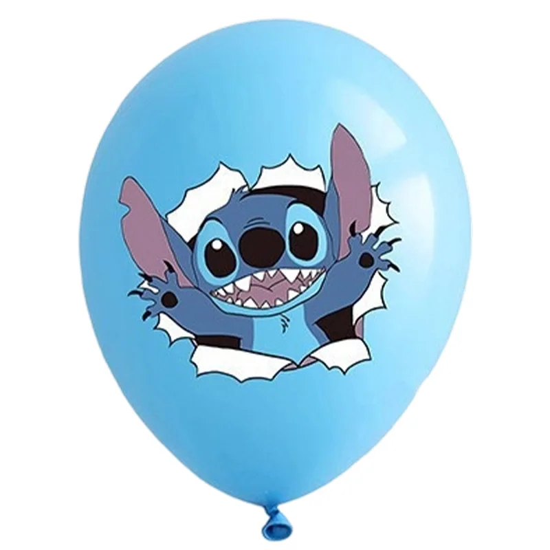 Ballons à thème de dessin animé Disney Lilo & Stitch, 18 pièces aléatoires, décorations de fête d'anniversaire