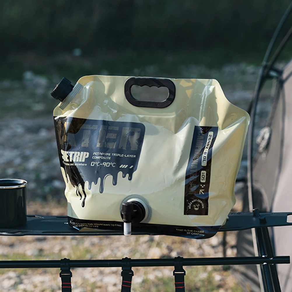 2 قطعة 8L حقيبة حاوية المياه القابلة للطي مع حنفية التخييم تخزين المياه الناقل إبريق للتخييم التنزه الظهر في حالات الطوارئ #2