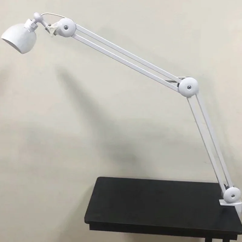 Imagem -02 - Led Clamp-on Table Lamp Folding Reading Desk Lamp Video Light Swing Arm Home Office Salão de Beleza Maquiagem Live Streaming