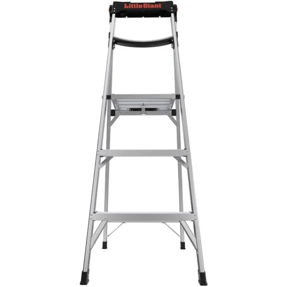 سلم من الألومنيوم بطول 5 أقدام، سلم متين عالي الجودة صناعيًا بوزن 375 رطلًا، خفيف الوزن للغاية للاستخدام الاحترافي