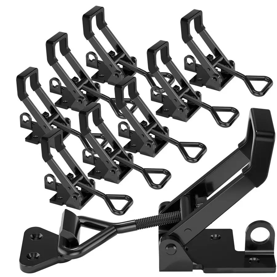 

Сверхмощный тумблер, защелка, 4003 стиля, грузоподъемность 1320 фунтов, черные регулируемые быстроразъемные защелки для курильщиц-кабины