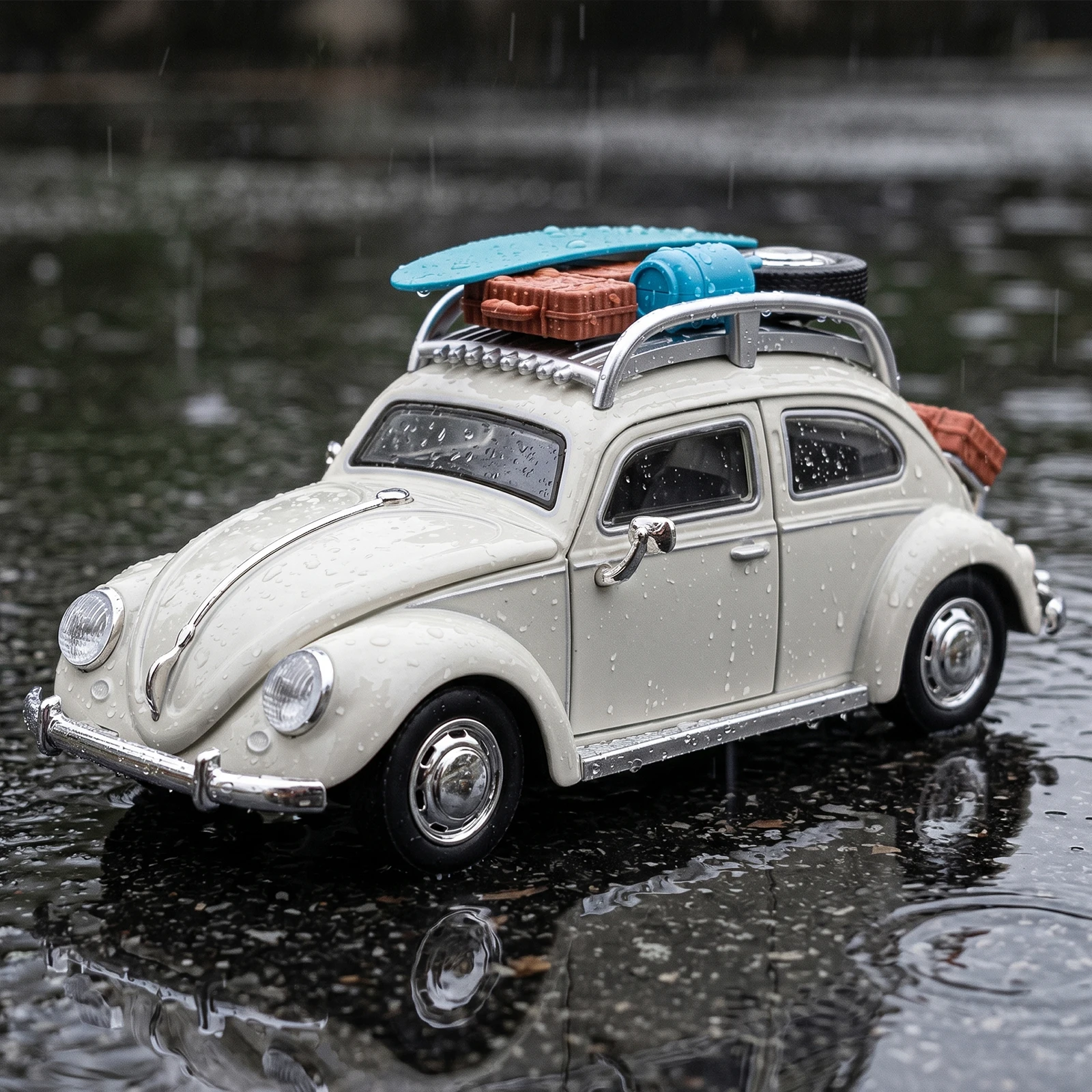 

1:24 Beetle Camping Modified Car Alloy Metal Diecast Model Car High Simulation Vehicle Home Trendy Ornaments & Gifts