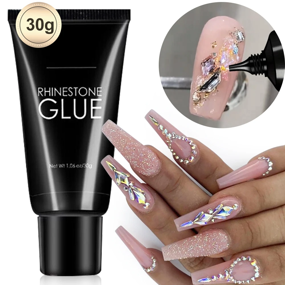 5D Nail Sculpting Clear Gel 30g Molding Gel Nails Liner Gel Embossed Candy Gel Nail Decoration Jewelry/rhinestonnes Sticky Gel