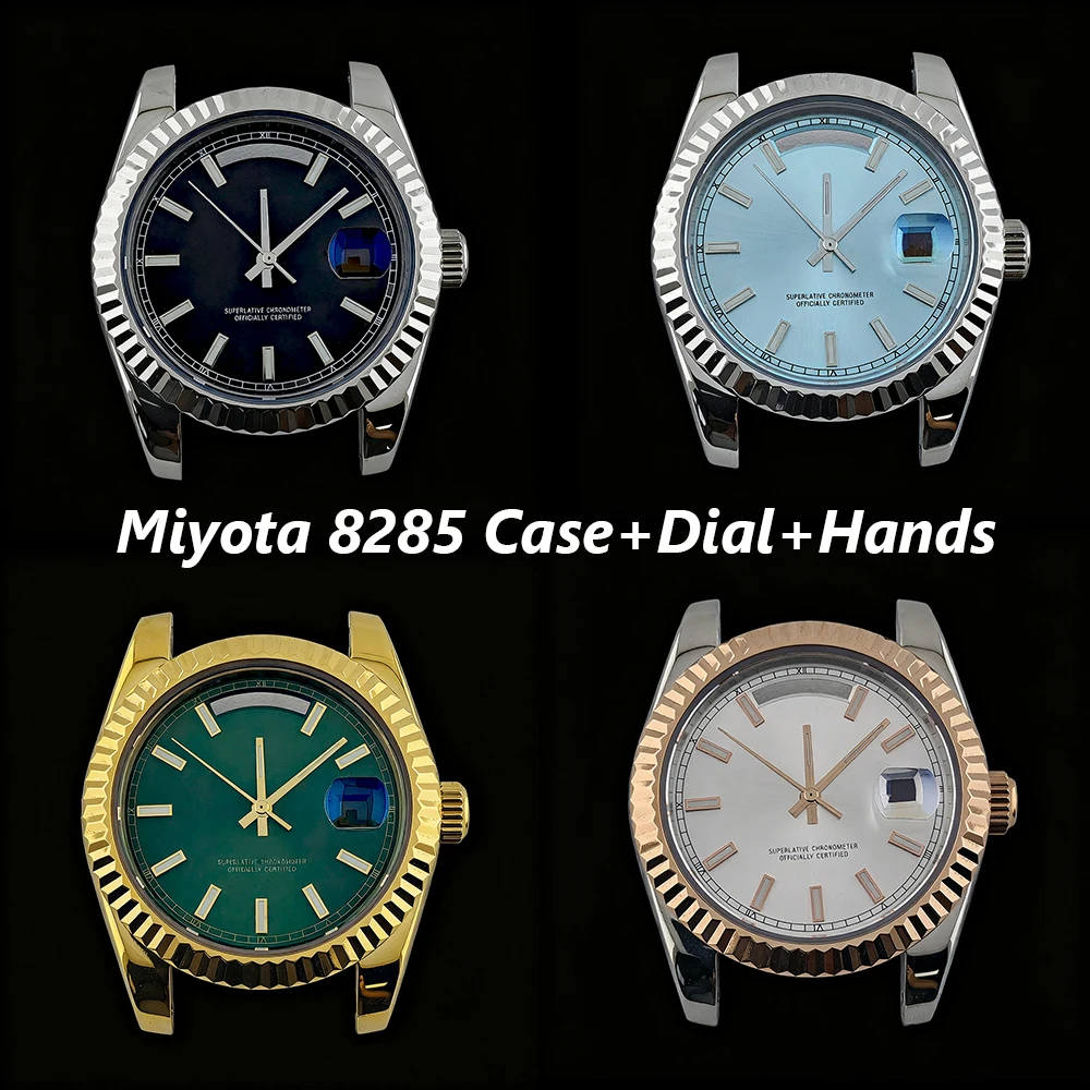 

Miyota 8285 Case Men's Watch Stainless Steel Case Customized Logo Dial Suitable for 8285 Movement Watch Accessories