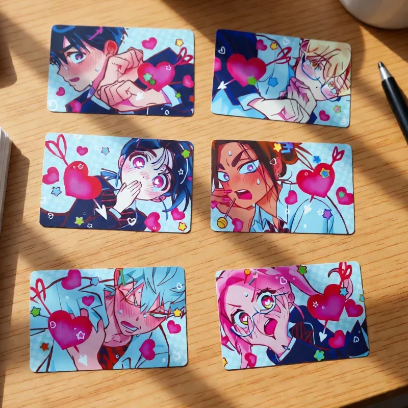 6Pc/Pack Creativity KPOP Alien Stage TV Merch Fans Collection Character Cards Mizi Sua Ivan Till Hyuna Luka Valentine's Day Gift
