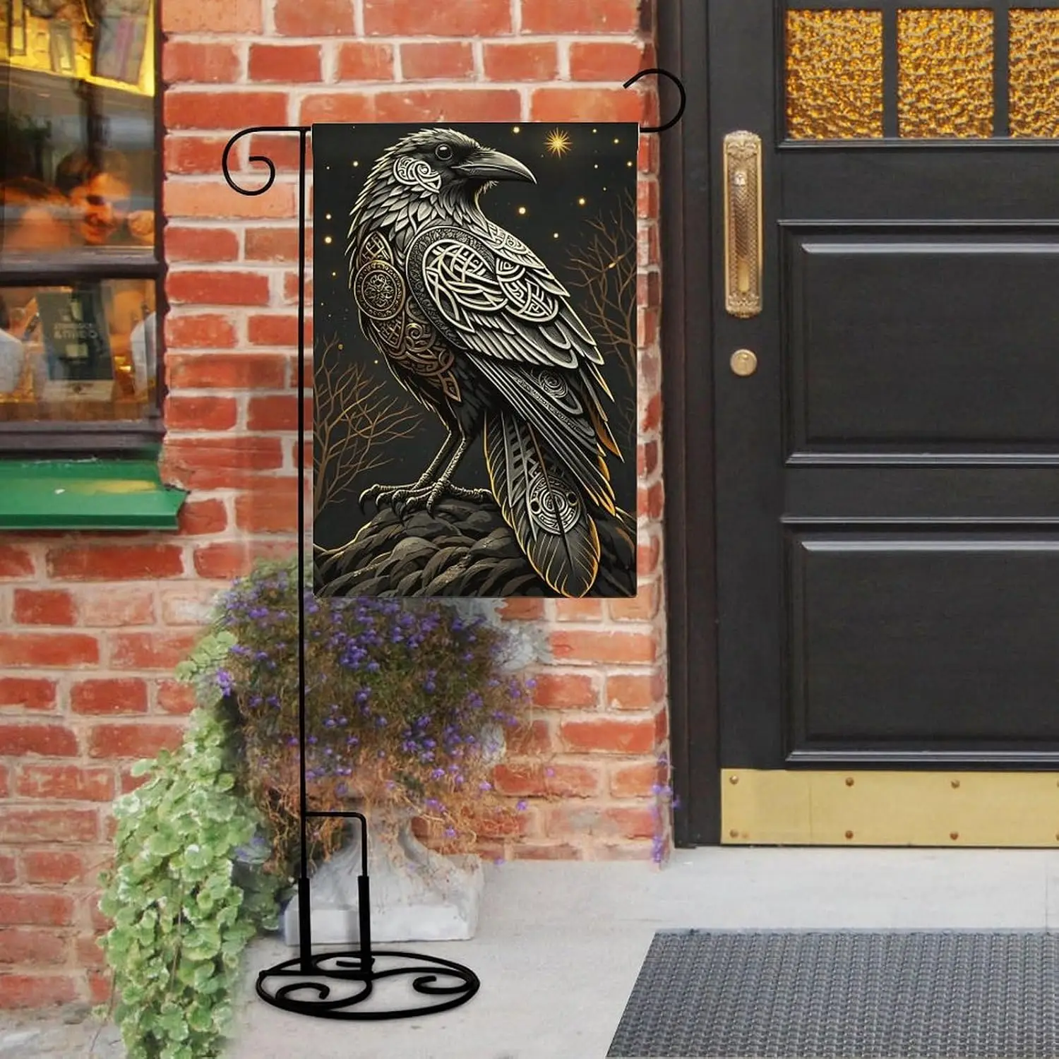 Raven Lover Double Sided Garden Flag 12x18 Inch, Outdoor Decor, Yard Decor, Holiday Decoration Banner MMZ