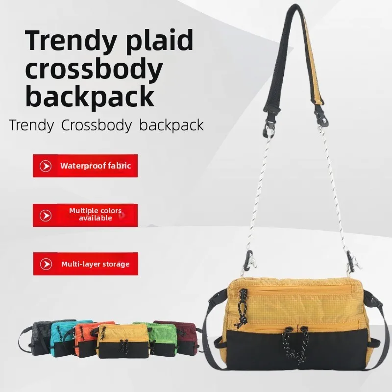 

Легкая сумка через плечо для путешествий на открытом воздухе, большая спортивная водонепроницаемая сумка для документов на одно плечо для мобильного телефона