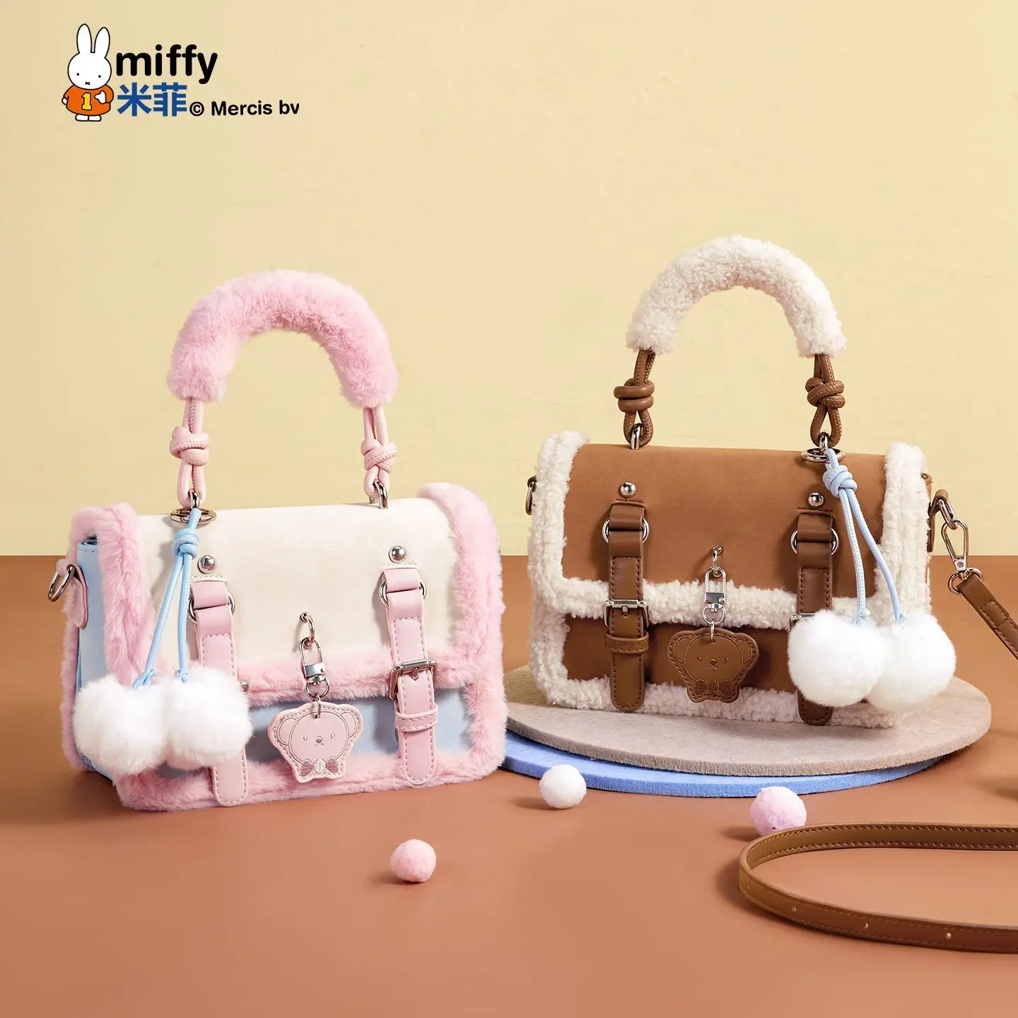 sac-a-main-en-peluche-kawaii-miffy-automne-hiver-sacoche-color-block-douce-texture-polyvalente-sac-a-bandouliere-mode-dessin-anime