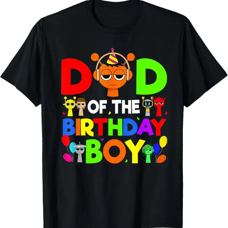 Dad Of The Birthday Boy Sprunki Family Party T Shirt