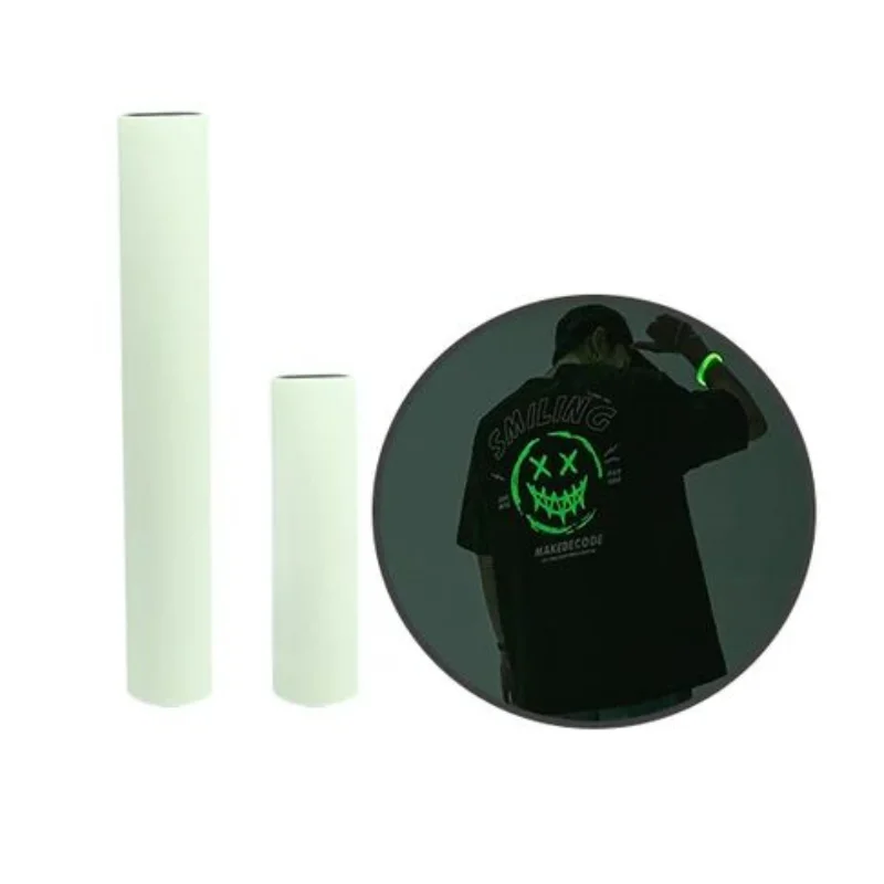 1m/2m/3m/5m/10m/20m Luminous DTF Film Glow in the Dark Transfer Films Printable HTV Film for Tshirts Design 30cm Width