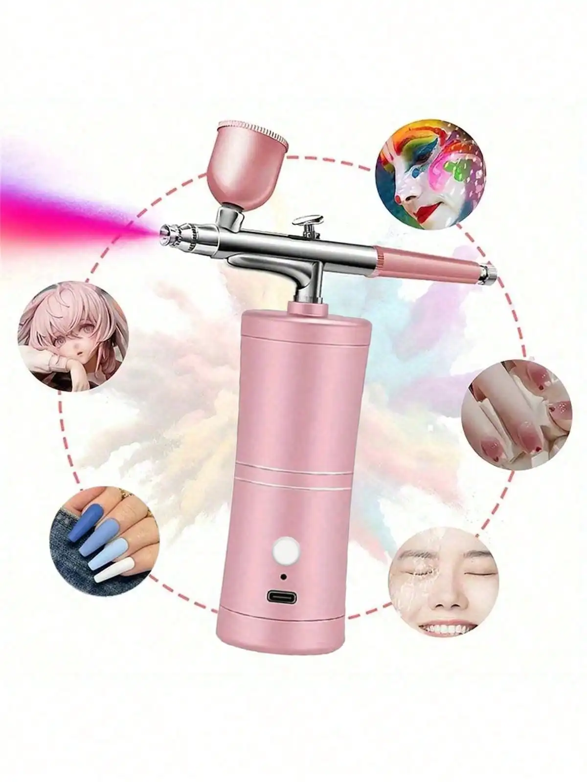 

Portable Airbrush Set with Compressor - Handheld, Professional Airbrush Kit with Compressor