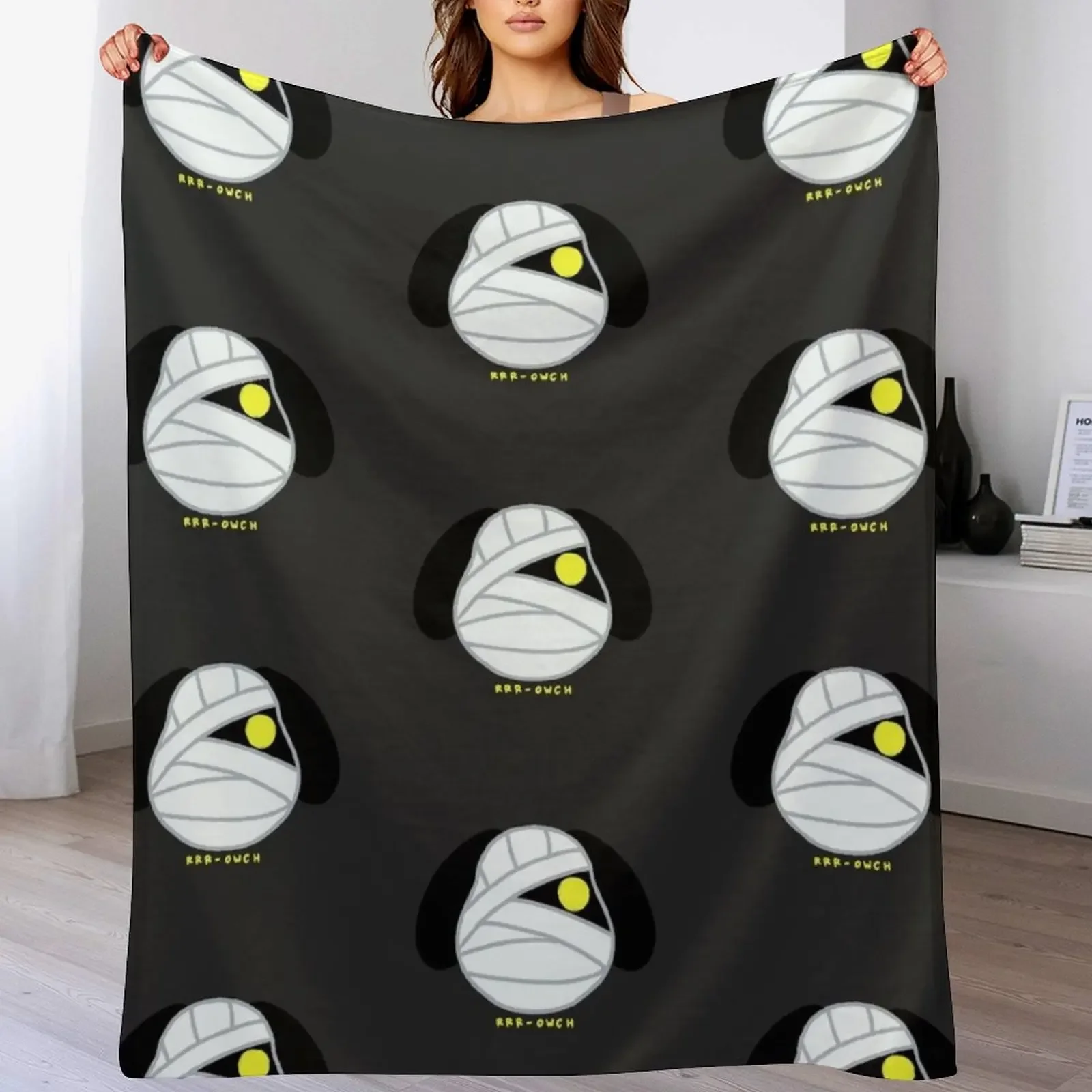 

Rrr-Owch! Throw Blanket Bed linens Hairy Plaid on the sofa sofa bed Blankets