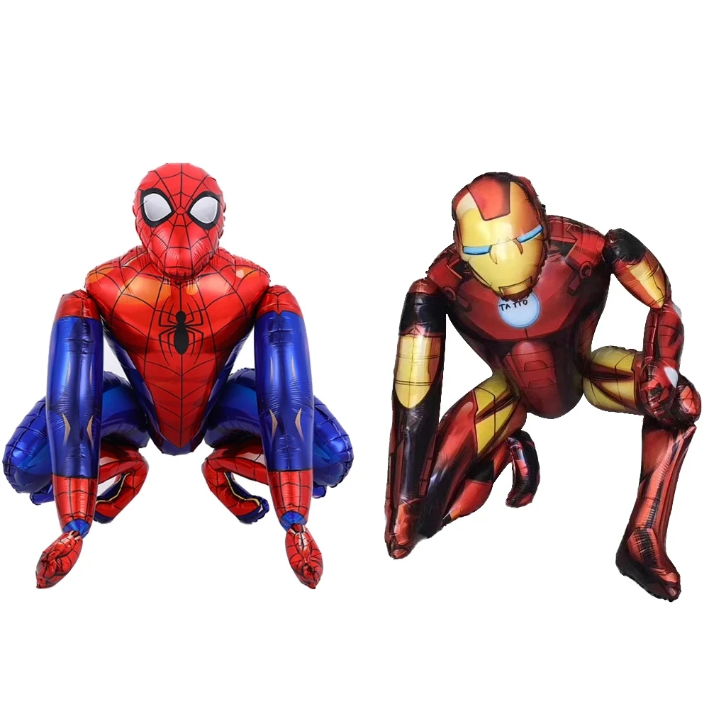 Marvel Superhero 3D Spiderman Iron Man Aluminum Foil Balloon Kids Birthday Party Decoration Supplies Children Gifts Baby Shower