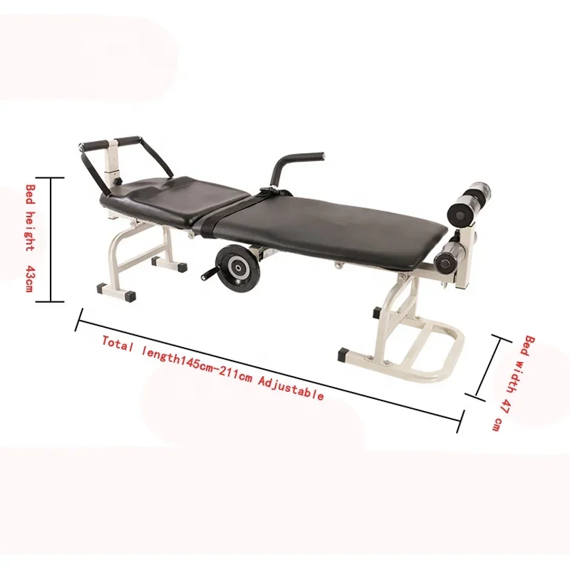 Hot Selling Sturdy Durable Traction Bed Adult Lumbar Spine Cervical Spine Rehabilitation Rehabilitation Therapy Supplies