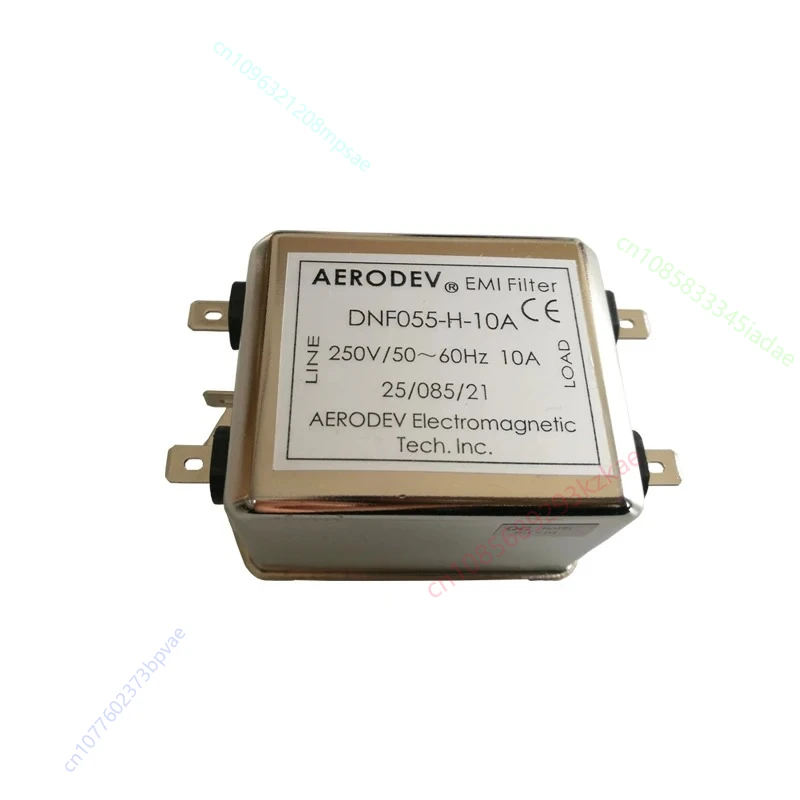

Фильтр источника питания Aerodev DNF055-H-10A Однофазный фильтр электромагнитных помех 10A 250 В 50-60 Гц Серия DNF055 с одобрением CE