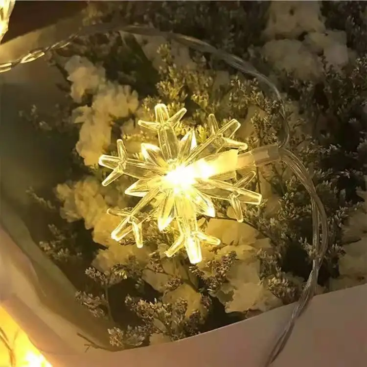 LEDスノーフレークライトストリング,フェスティバル,結婚式の背景,星の組み合わせ,軽い装飾