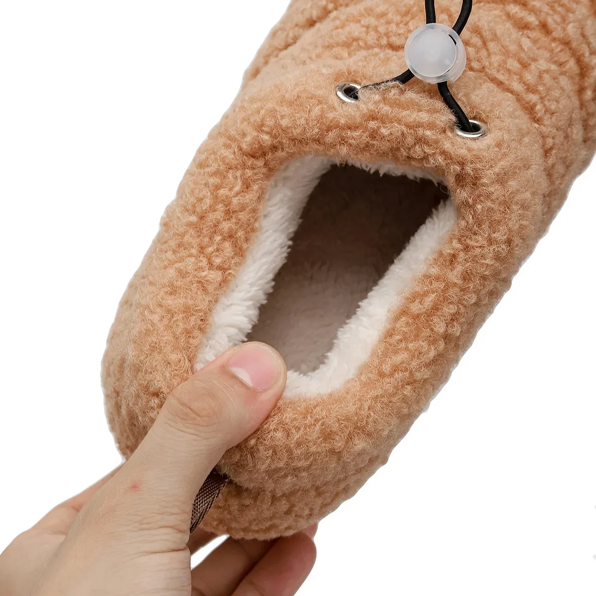 Große, vollständig bedeckende Hausschuhe aus Baumwolle für Damen und Herren, ideal für Herbst und Winter, halten warm, weich und flauschig, Freizeit-Schuhe für Paare. – Detail 9