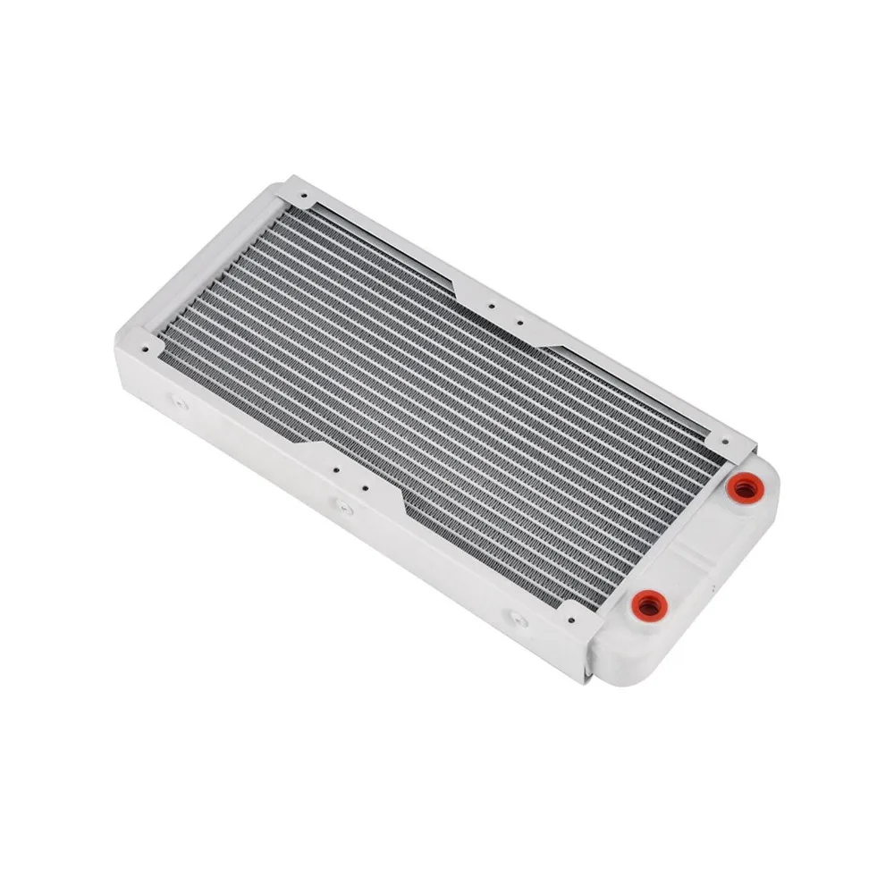 

240mm /360mm Size Aluminum Radiator G1/4 Thread 18 Tube Water Cooling Radiator White High Performance Computer Cooler Gaming