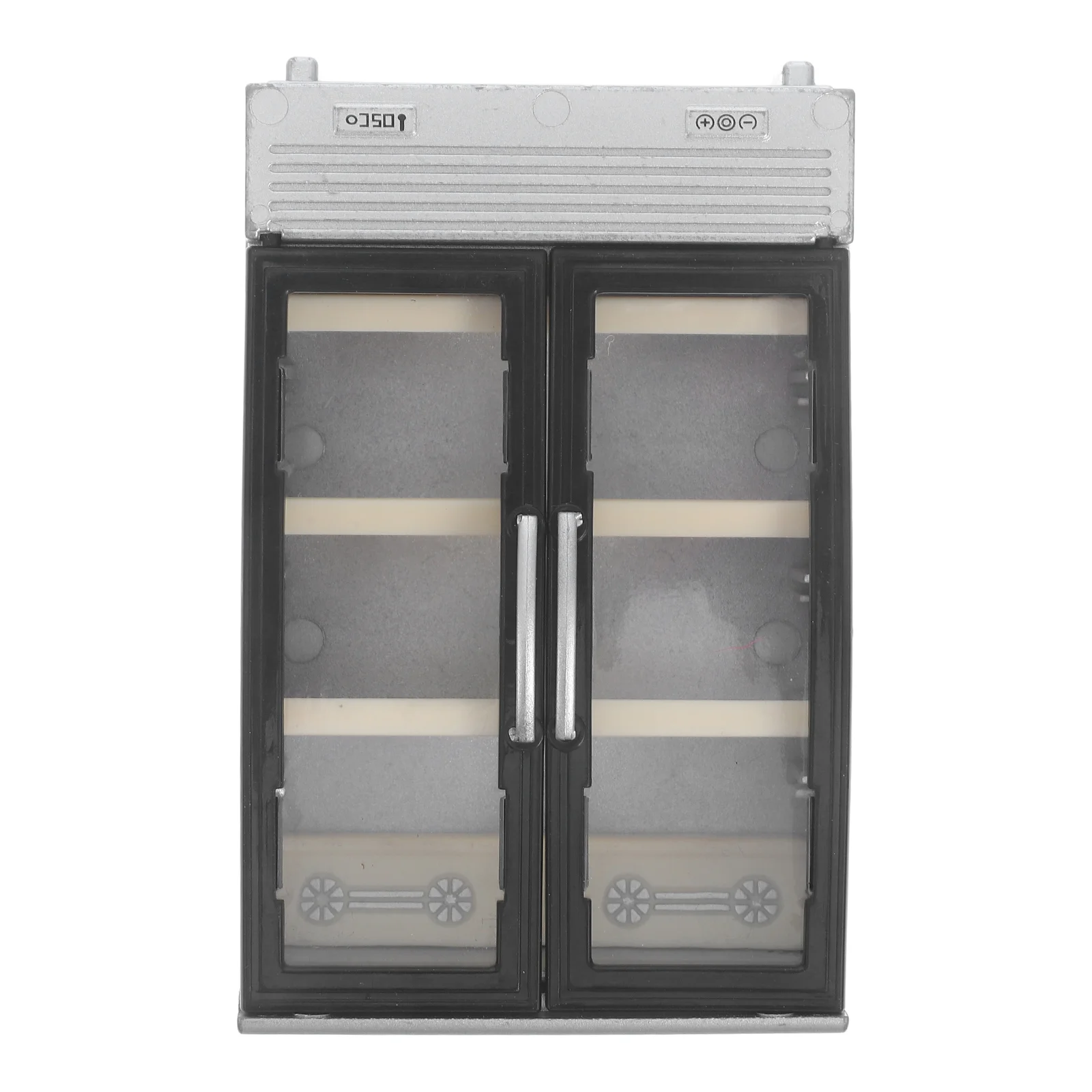 House Refrigerator Kitchen Miniatures Decor Dolls Fridge Furniture Models Freezer for Crafts Toy Household Double Layer