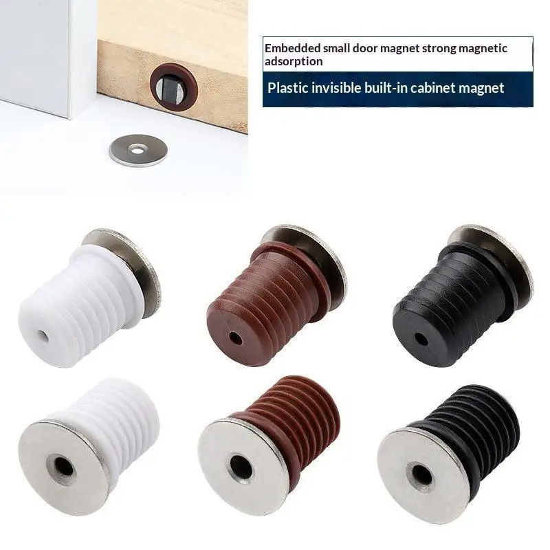 [MOA]10Pcs Hidden Round Magnetic Catch Strong Suction Wear Resistant Shell For Cabinet Closet DIY Woodworking[MOA]
