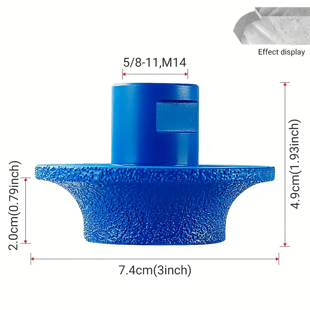 LOZLIN Diamond Polishing Wheel 5/8-11 M14 Marble Granite Stone Tile Radius Edge Trimming Polishing Tool Smooth Professional Edge