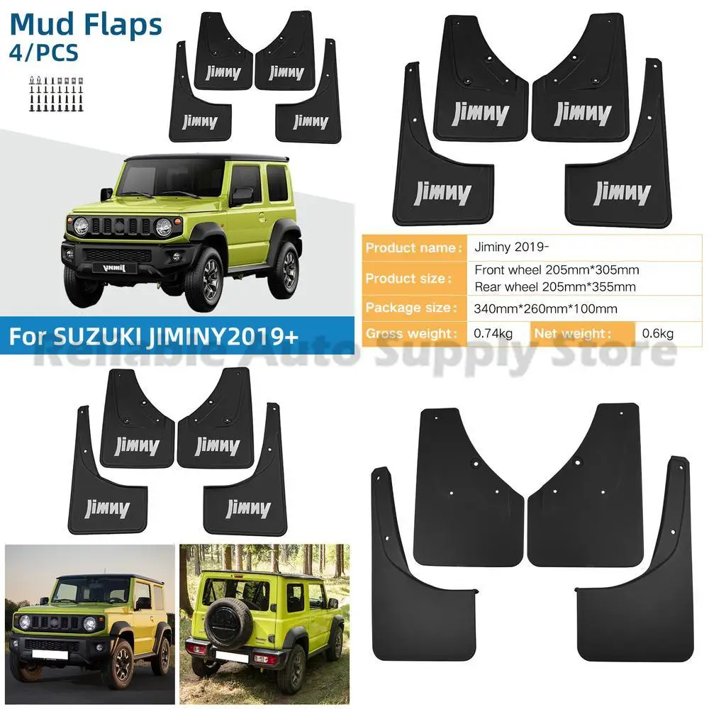 

For Suzuki Jimny 2019-2023 Mud Flaps High Quality Durable Fender Liners Perfect Fit Protection for All Weather Conditions