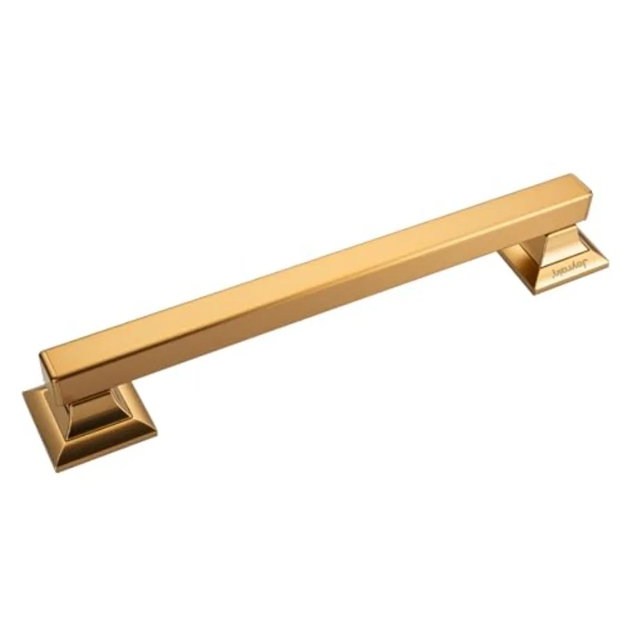 

Stainless Steel Square Grab Bar - ADA Compliant 500lb Weight Limit 16 Inch Bathroom Safety Rail for Seniors Disabled Matte Gold